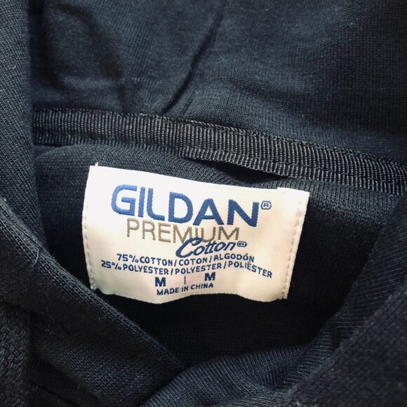 NWOT - Gildan Premium Cotton Black Lucky Logger Hoodie - Medium - Picture 14 of 16